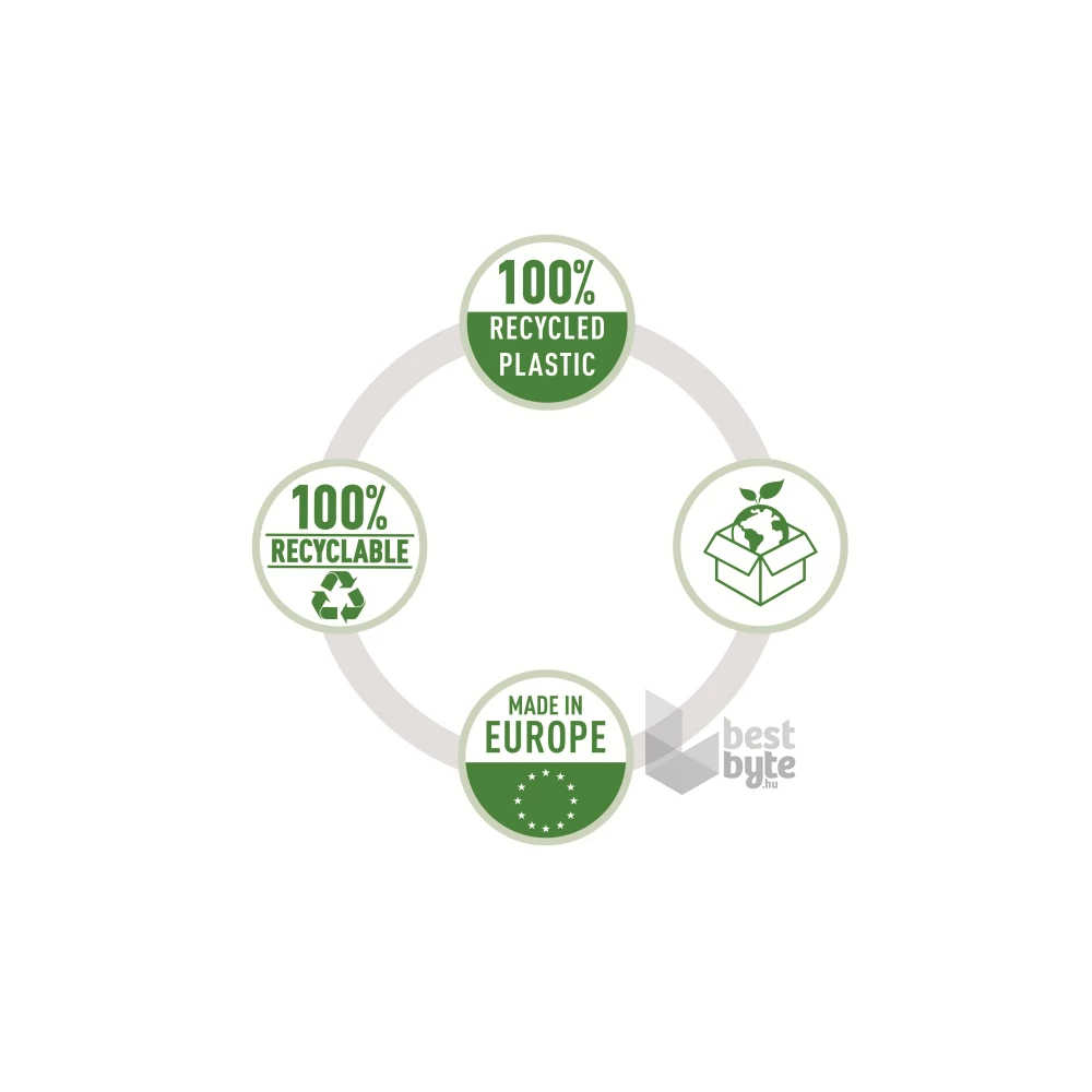 Esselte Recycled A5 narancsos 100db lefűzhető genotherm