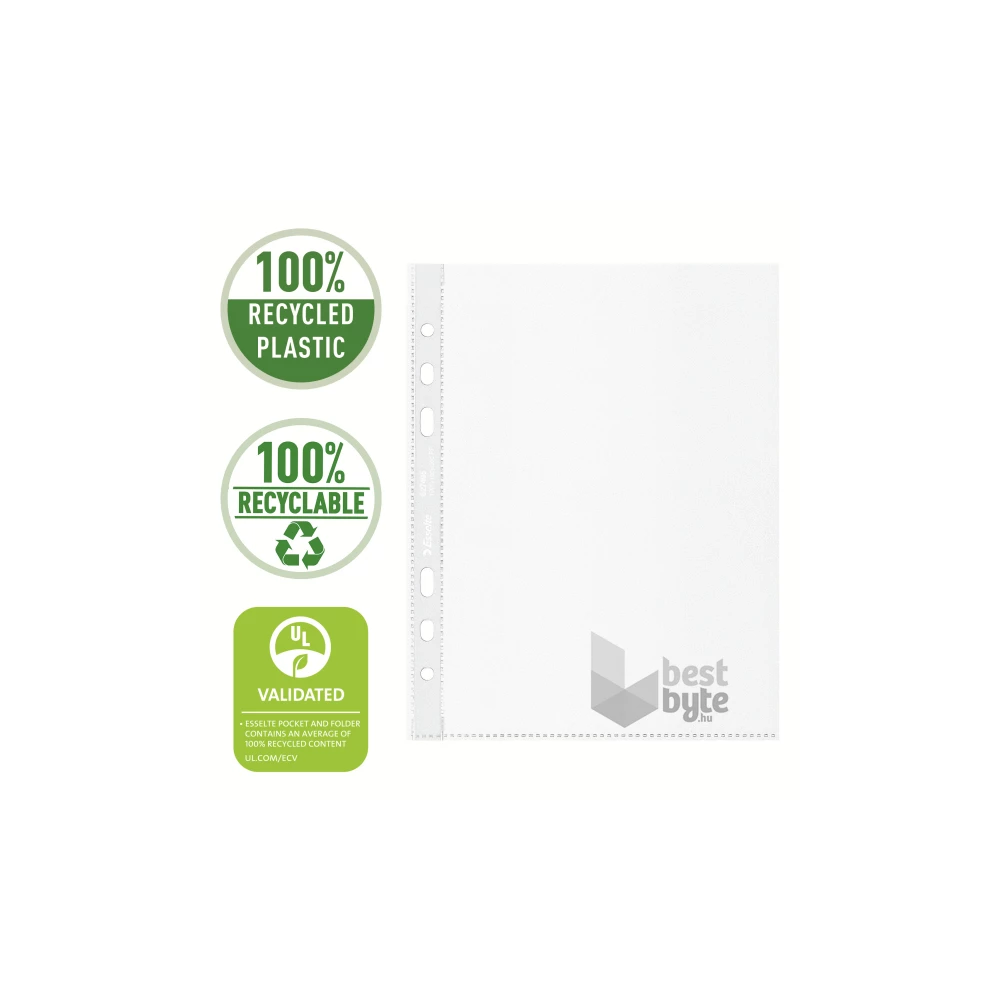 Esselte Recycled A5 narancsos 100db lefűzhető genotherm