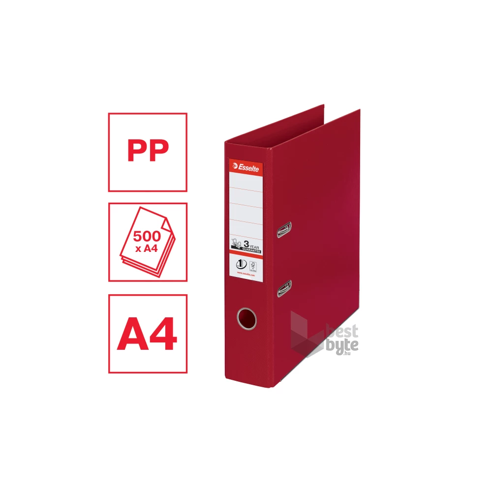 Esselte Standard A4 7,5cm bordó iratrendező
