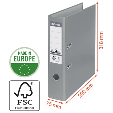 Esselte Standard A4 7,5cm bordó iratrendező