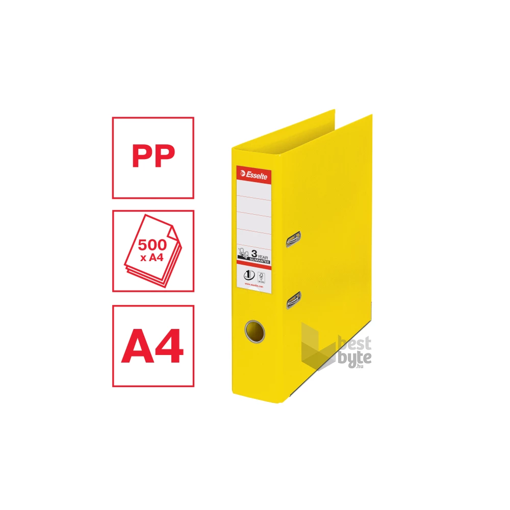 Esselte Standard Vivida A4 7,5cm sárga iratrendező