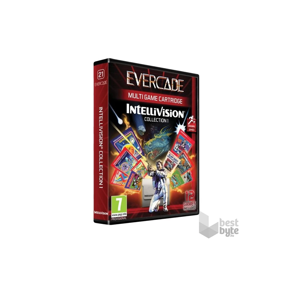 Evercade #21 Intellivision Collection 1 12in1 Retro Multi Game játékszoftver csomag