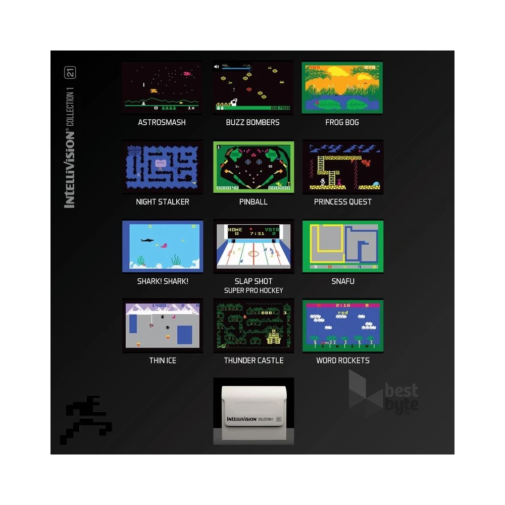 Evercade #21 Intellivision Collection 1 12in1 Retro Multi Game játékszoftver csomag