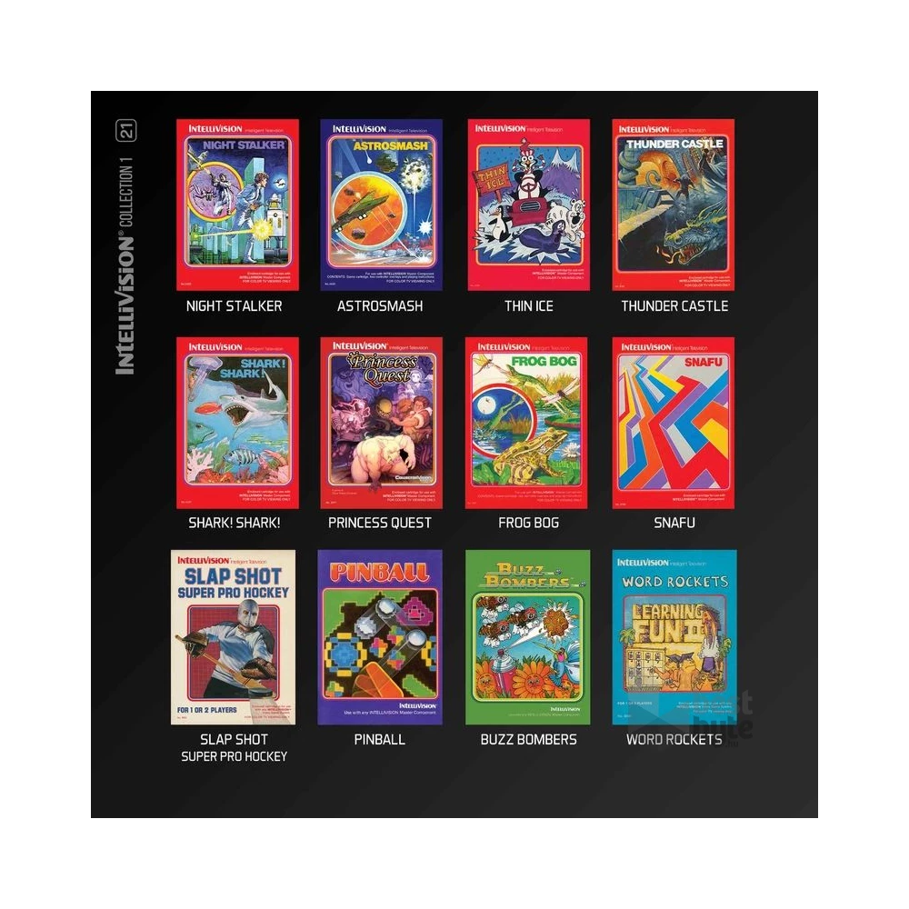Evercade #21 Intellivision Collection 1 12in1 Retro Multi Game játékszoftver csomag