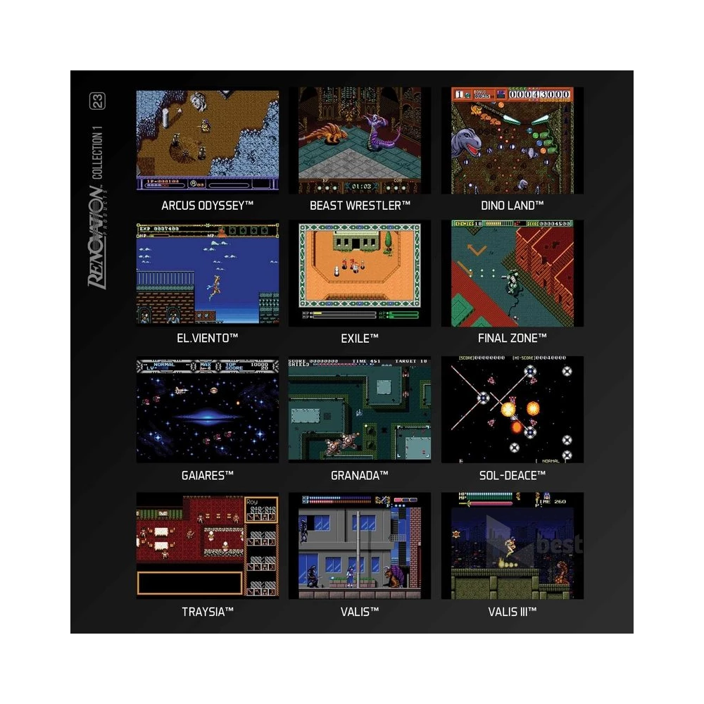Evercade #23 Renovation Collection 1 12in1 Retro Multi Game játékszoftver csomag