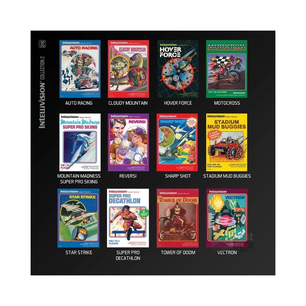 Evercade #26 Intellivision Collection 2 12in1 Retro Multi Game játékszoftver csomag