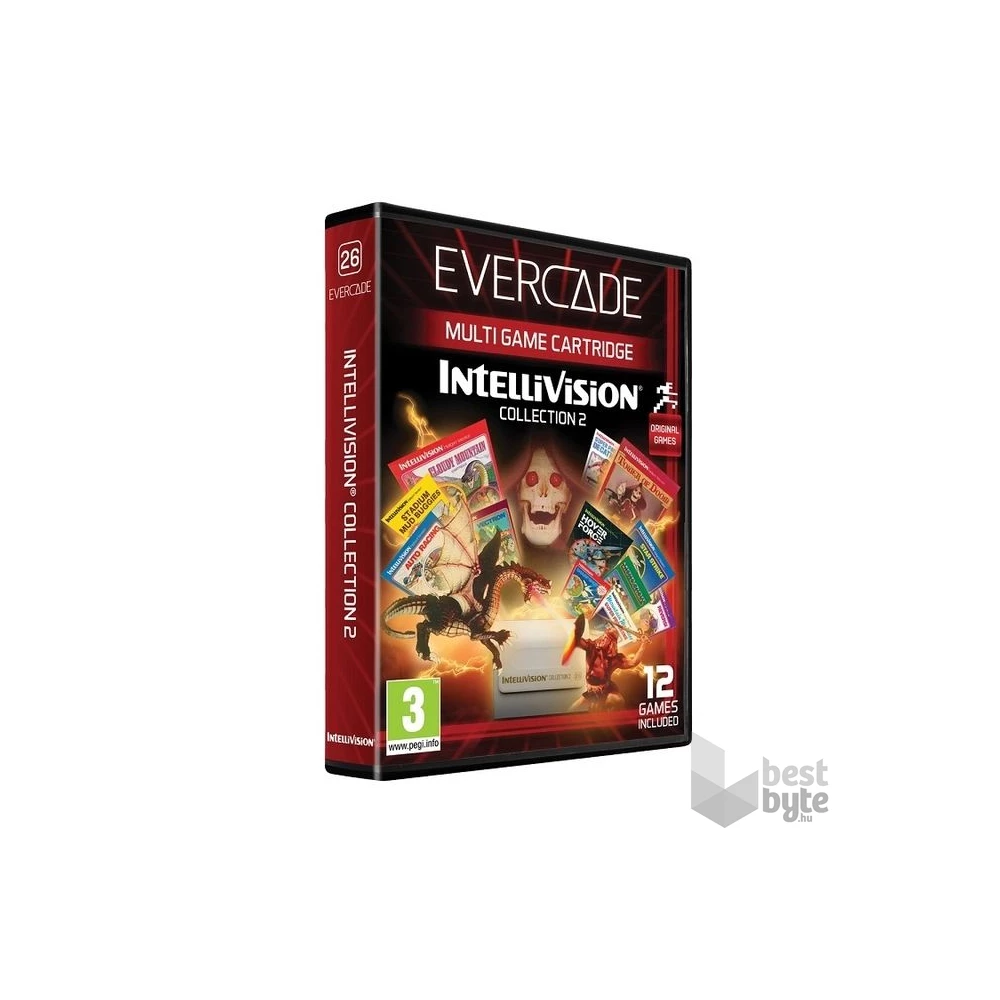 Evercade #26 Intellivision Collection 2 12in1 Retro Multi Game játékszoftver csomag