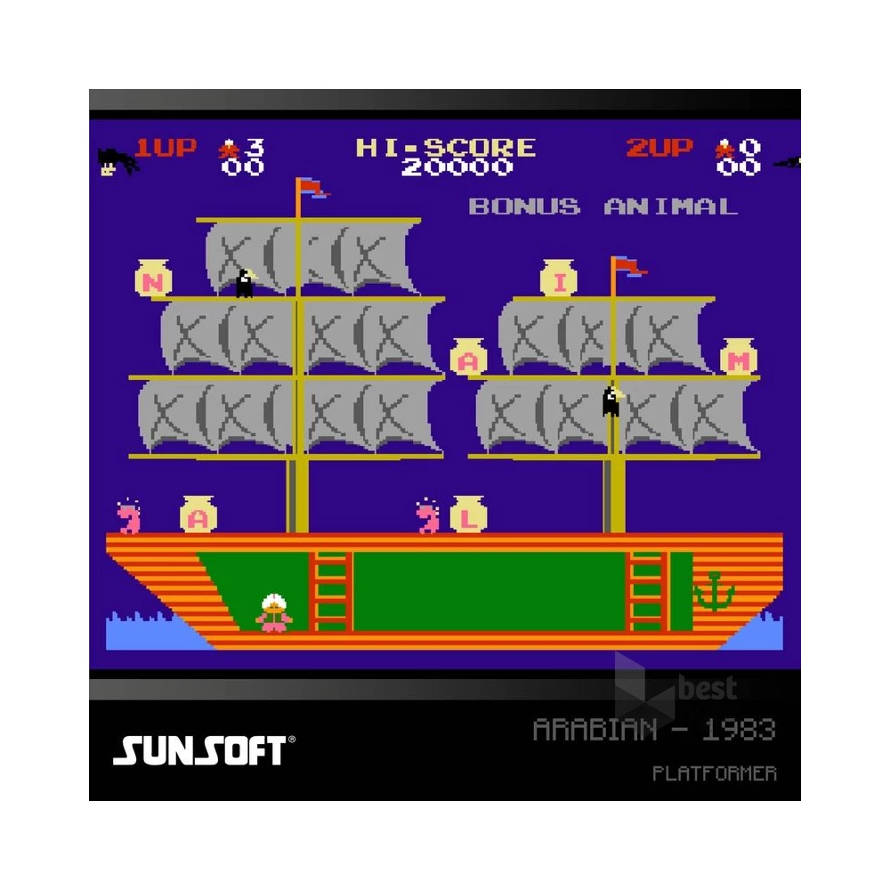 Evercade #31 Sunsoft Collection 1 6in1 Retro Multi Game játékszoftver csomag