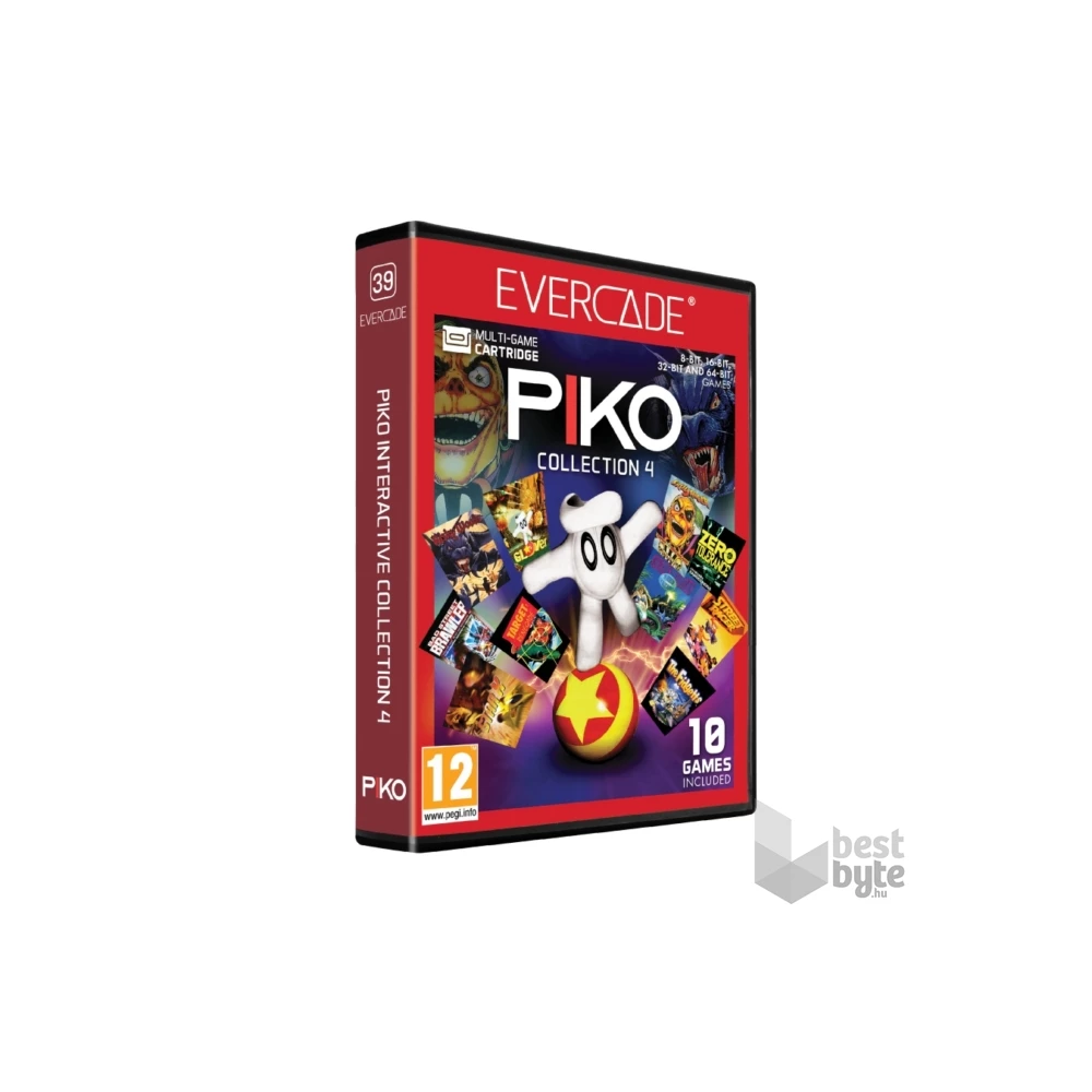 Evercade #39 Piko Interactive Collection 4 10in1 Retro Multi Game játékszoftver csomag