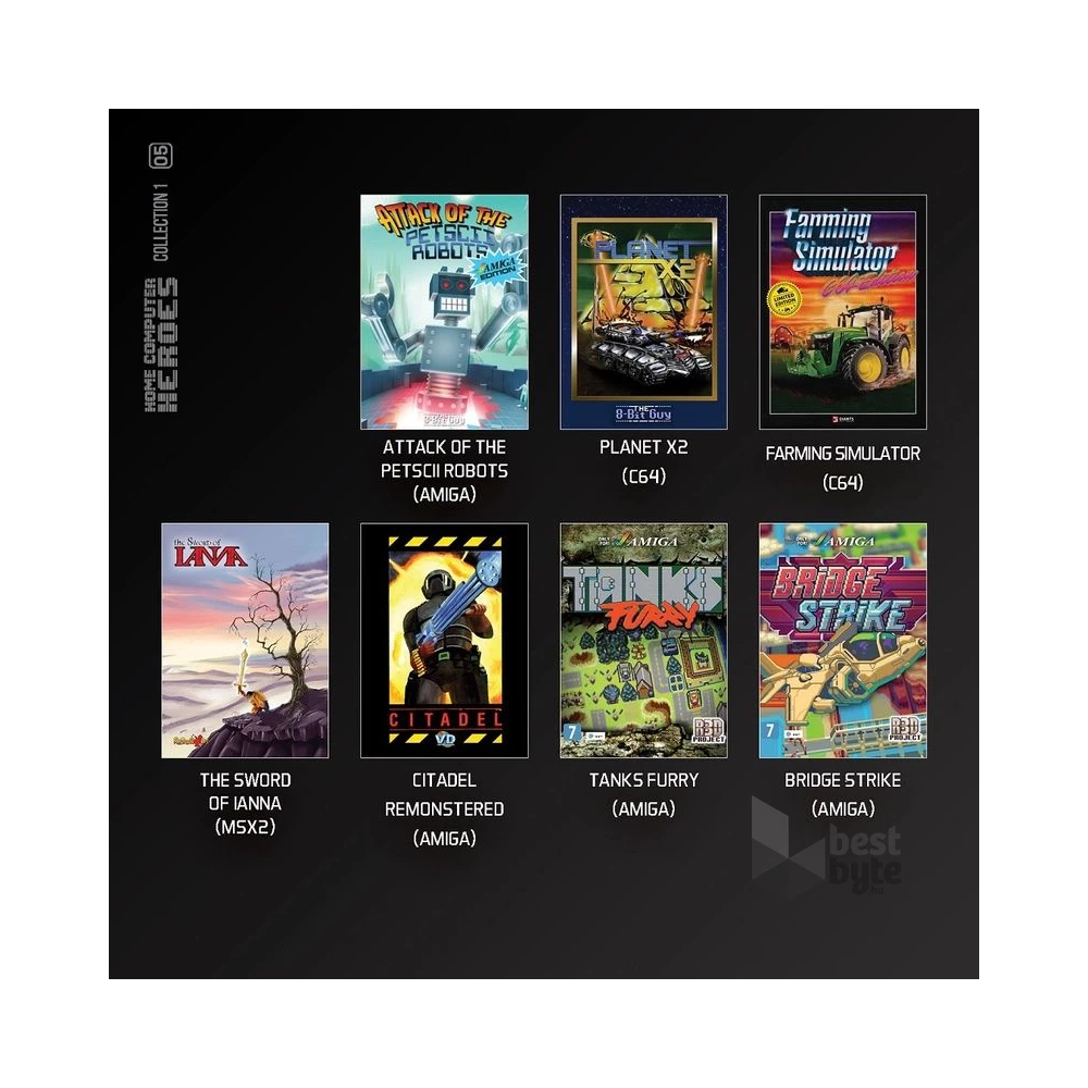 Evercade #C5 Home Computer Heroes Collection 7in1 Retro Multi Game játékszoftver csomag