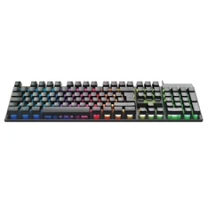 Everest KB-188 Borealis Rainbow HUN RGB LED vezetékes fekete gamer billentyűzet