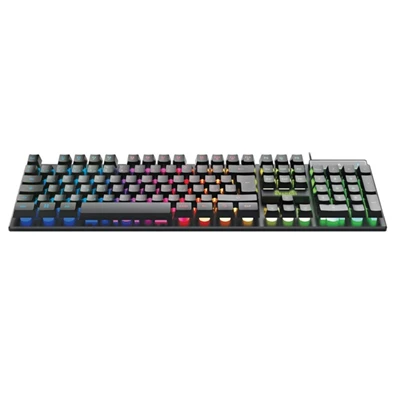 Everest KB-188 Borealis Rainbow HUN RGB LED vezetékes fekete gamer billentyűzet
