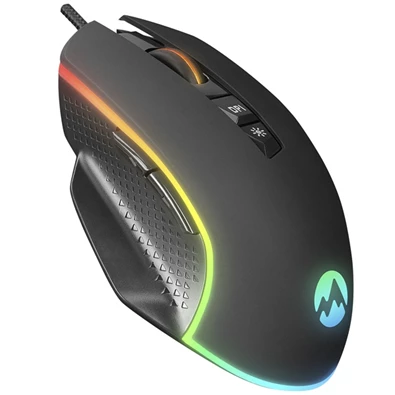 Everest RAGE-X2 RGB LED vezetékes fekete optikai gamer egér