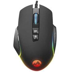 Everest RAGE-X2 RGB LED vezetékes fekete optikai gamer egér