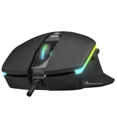Everest RAGE-X2 RGB LED vezetékes fekete optikai gamer egér