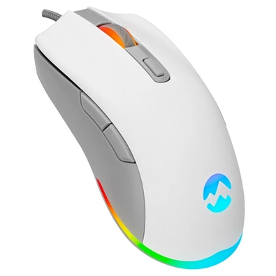 Everest SGM-L1 LUMOS RGB LED vezetékes fehér optikai gamer egér