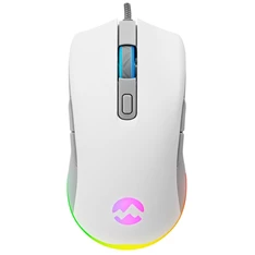 Everest SGM-L1 LUMOS RGB LED vezetékes fehér optikai gamer egér