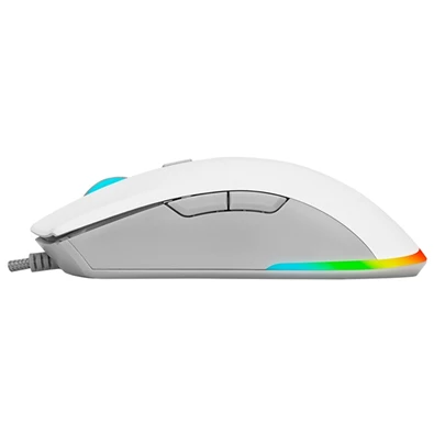Everest SGM-L1 LUMOS RGB LED vezetékes fehér optikai gamer egér
