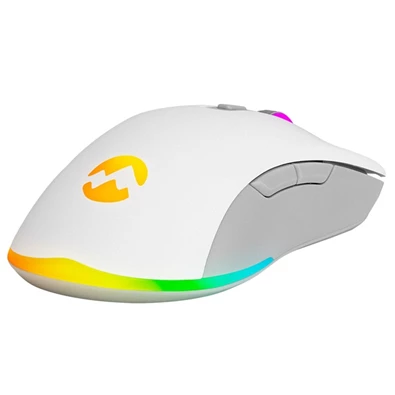 Everest SGM-L1 LUMOS RGB LED vezetékes fehér optikai gamer egér