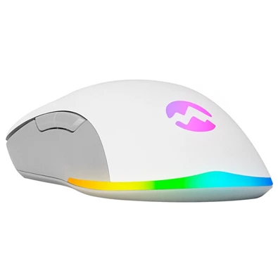 Everest SGM-L1 LUMOS RGB LED vezetékes fehér optikai gamer egér