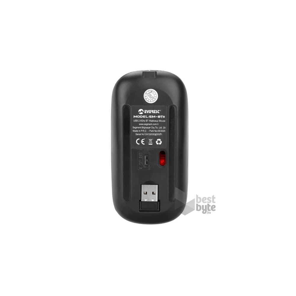 Everest SM-BT11 Bluetooth vezeték nélküli fekete optikai egér