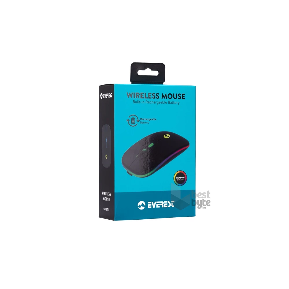 Everest SM-BT11 Bluetooth vezeték nélküli fekete optikai egér