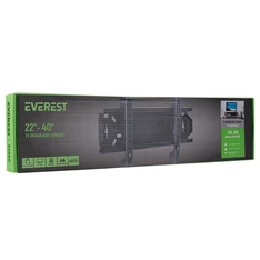 Everest TK-25 12"-40" ultra keskeny fekete fali TV konzol