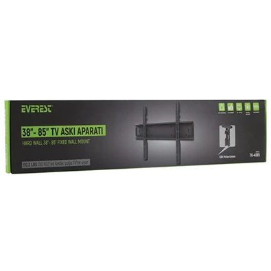 Everest TK-4085 38"-85" ultra keskeny fekete fali TV konzol