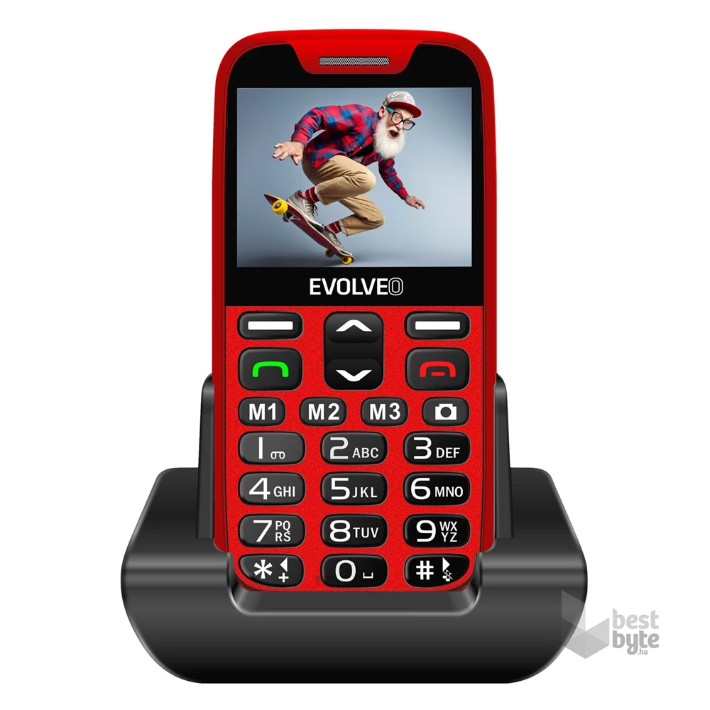 Evolveo EasyPhone XR EP601 2,3" piros mobiltelefon