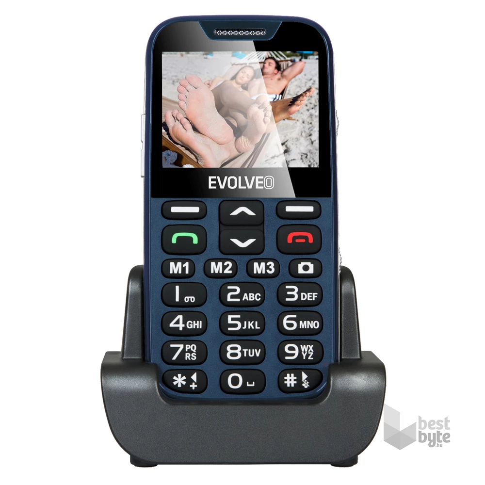 Evolveo Easyphone XD EP-600 2,3" kék mobiltelefon