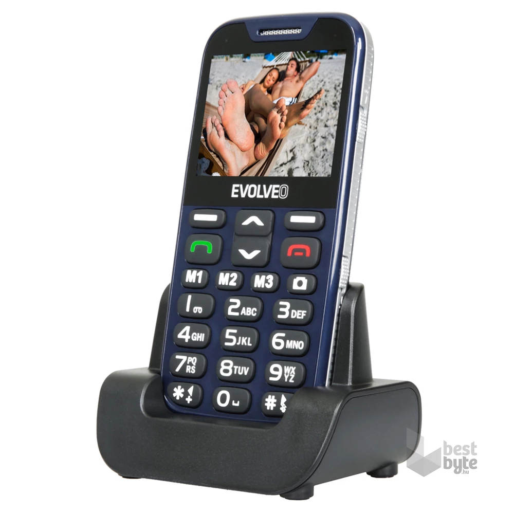 Evolveo Easyphone XD EP-600 2,3" kék mobiltelefon