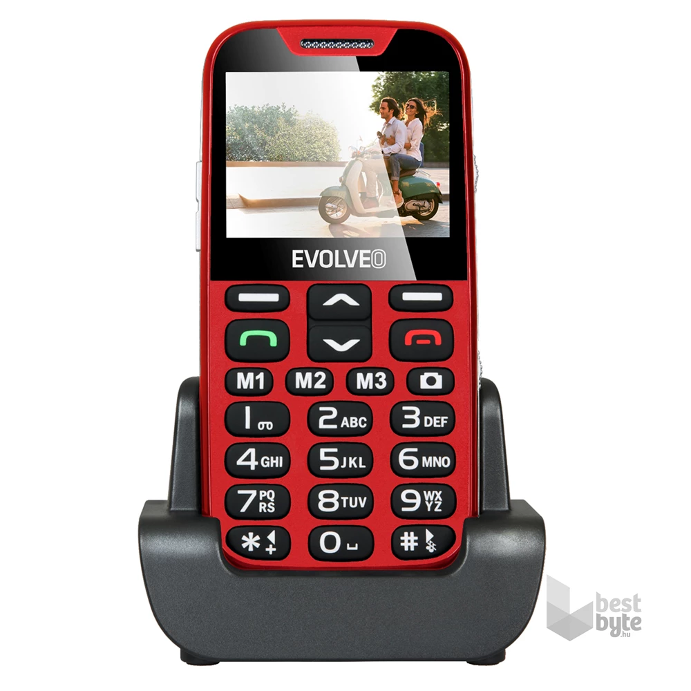 Evolveo Easyphone XD EP-600 2,3" piros mobiltelefon