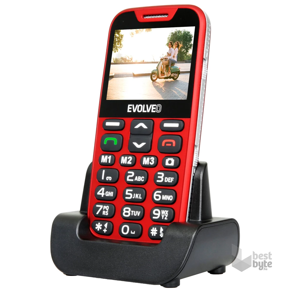 Evolveo Easyphone XD EP-600 2,3" piros mobiltelefon