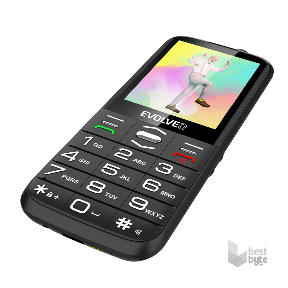 Evolveo Easyphone XO EP630 2,8" fekete mobiltelefon