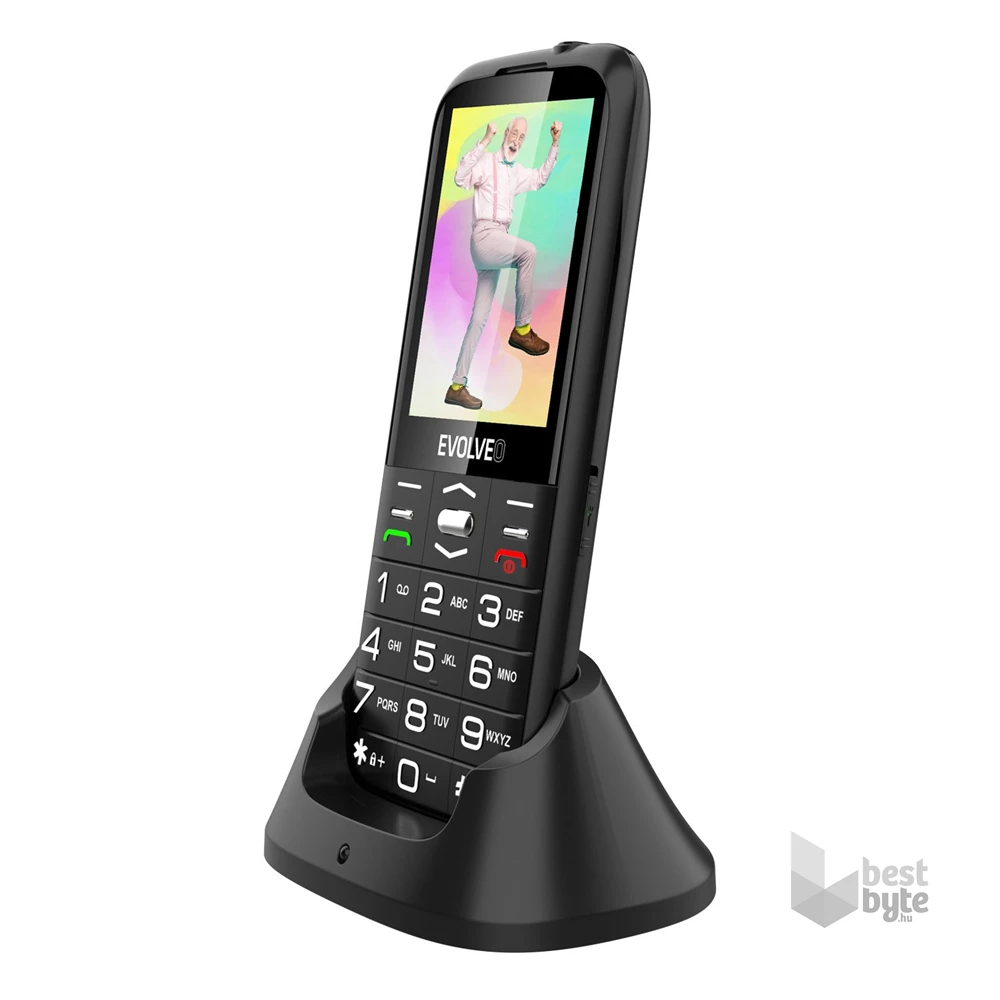Evolveo Easyphone XO EP630 2,8" fekete mobiltelefon