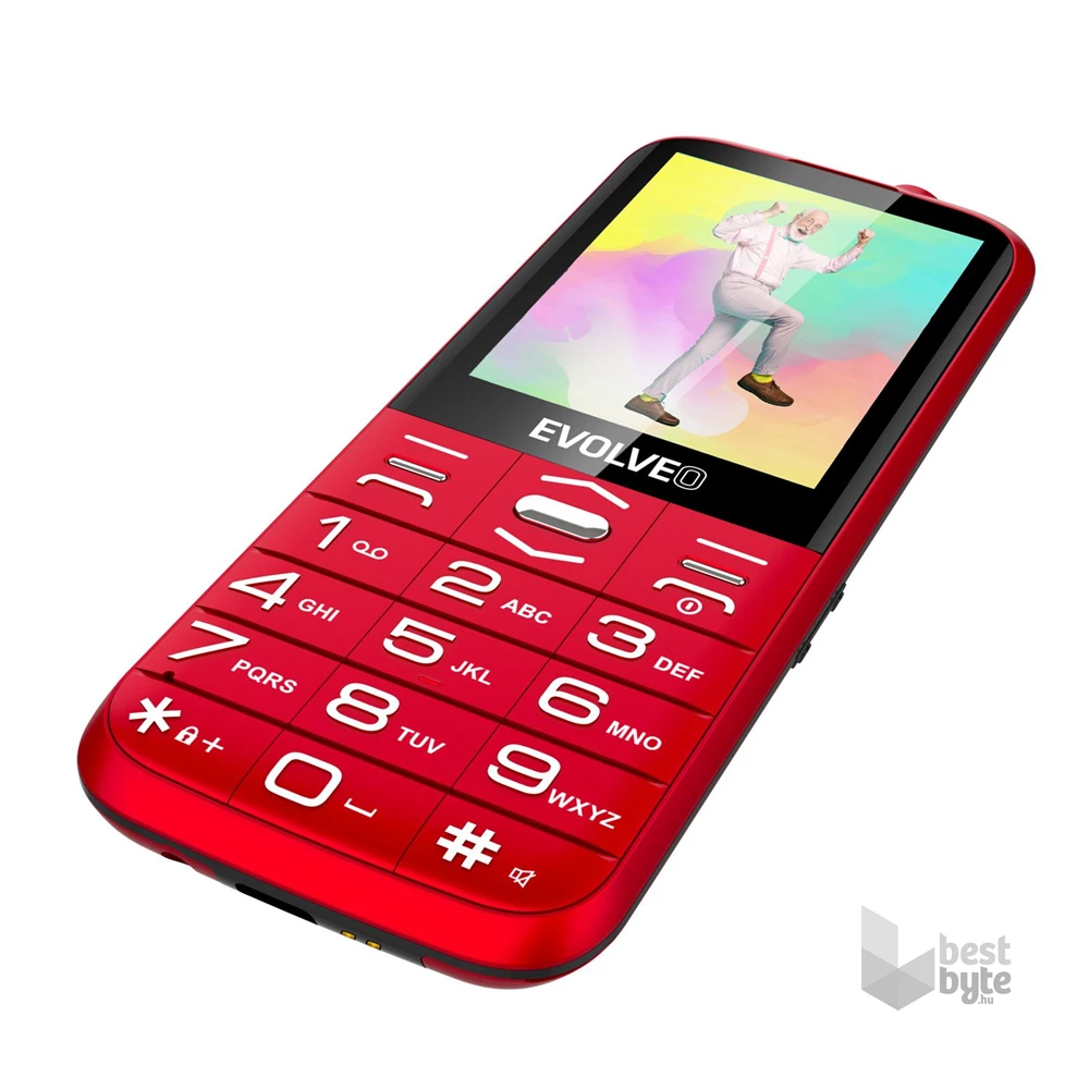 Evolveo Easyphone XO EP630 2,8" piros mobiltelefon