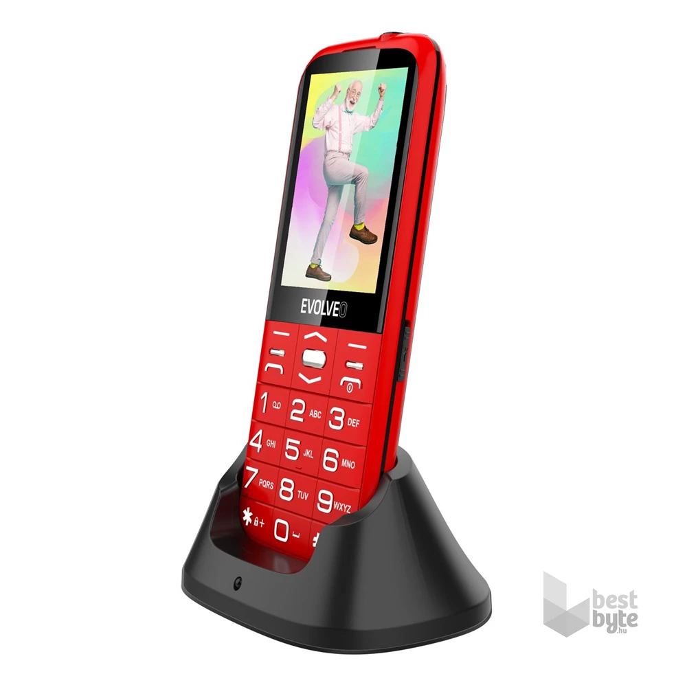 Evolveo Easyphone XO EP630 2,8" piros mobiltelefon