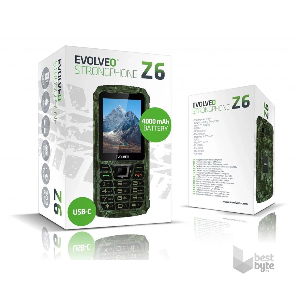 Evolveo STRONGPHONE Z6 2,8" DualSIM camouflage mobiltelefon