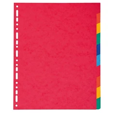 Exacompta A4 karton 10 részes maxi színes elválasztólap