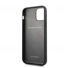 FERRARI Off Track iPhone 11 Pro piros szemcsés bőr hátlap