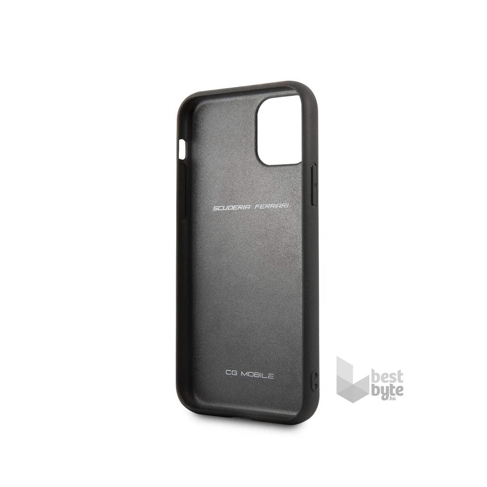 FERRARI Off Track iPhone 11 Pro piros szemcsés bőr hátlap