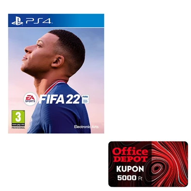FIFA 22 PS4 játékszoftver + Office Depot kupon