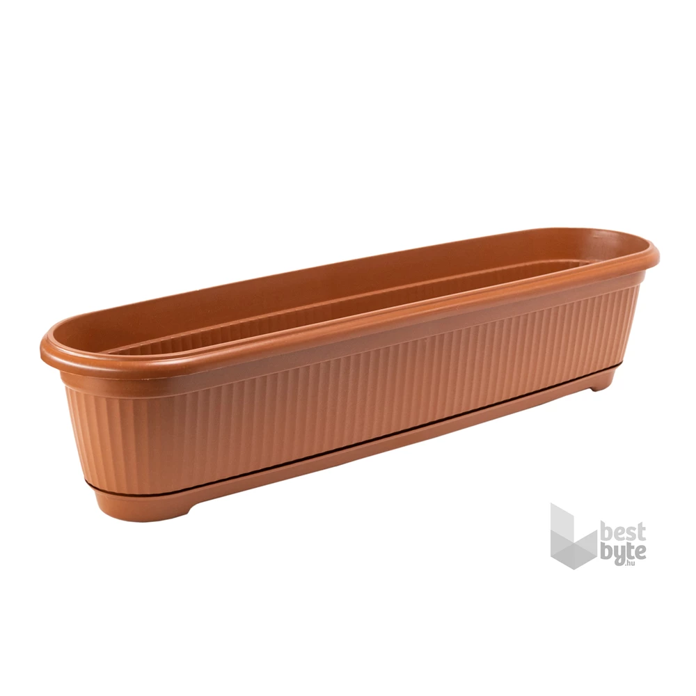FLAIR Flora 60456 terra 80cm alátéttel virágláda