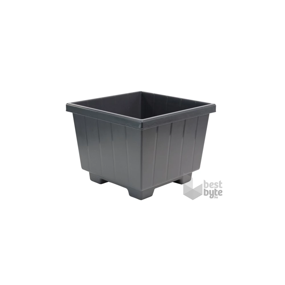 FLAIR Polka 70012 antracit 40x40 cm virágláda