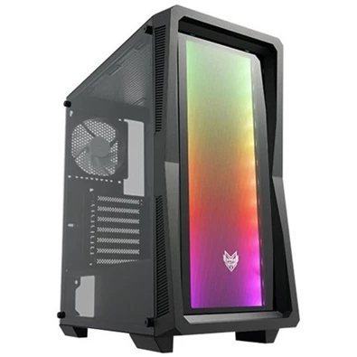 FSP CMT212G táp nélküli ablakos Mid Tower számítógépház fekete