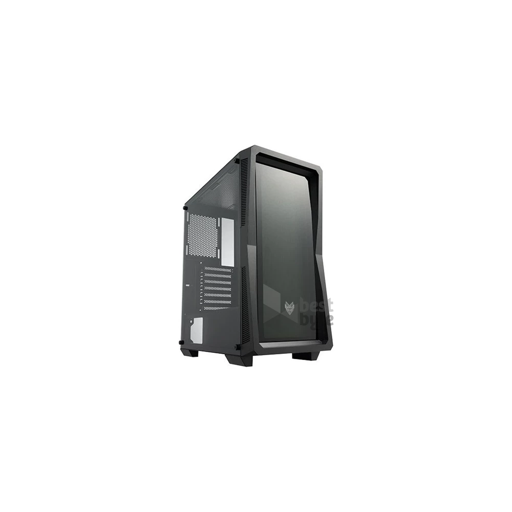 FSP CMT212G táp nélküli ablakos Mid Tower számítógépház fekete