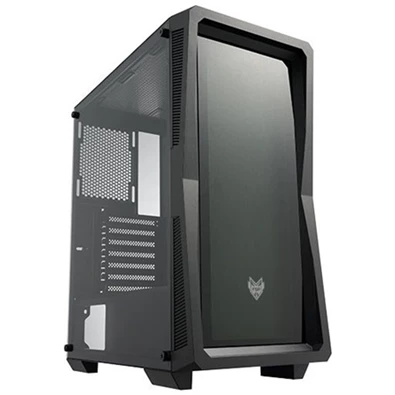 FSP CMT212G táp nélküli ablakos Mid Tower számítógépház fekete