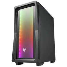 FSP CMT212G táp nélküli ablakos Mid Tower számítógépház fekete