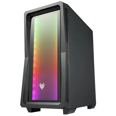 FSP CMT212G táp nélküli ablakos Mid Tower számítógépház fekete