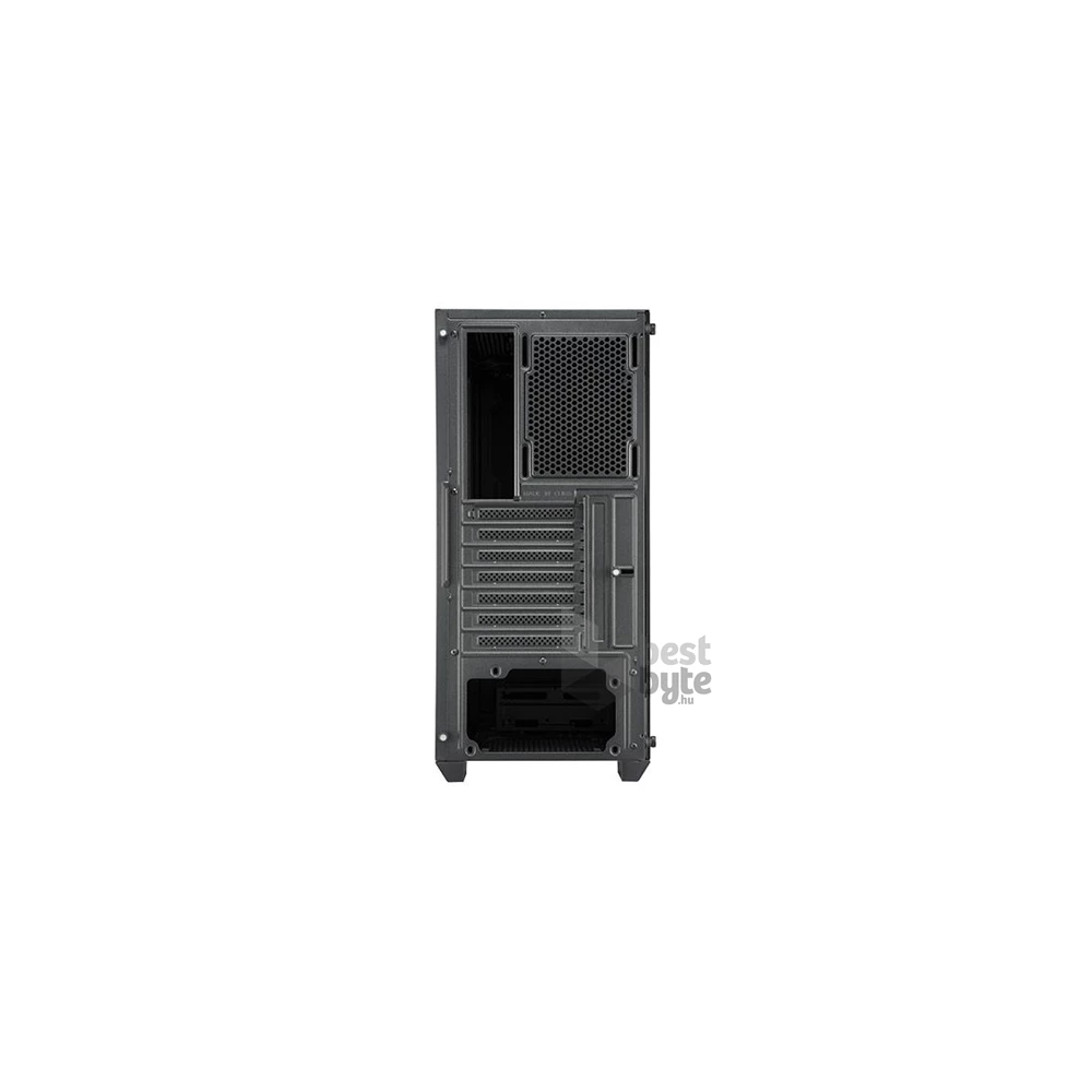 FSP CMT212 táp nélküli ablakos Mid Tower számítógépház fekete